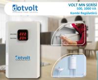 DOTVOLT METAL 500VA VOLTAJ REGULATÖRÜ VOLTAJ DUZENLEYICI GERİLİM DÜZENLEYICI KOMBİ,KLİMA UPS 130-250 VAC ARASI GENİŞ VOL